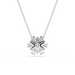 Swarovski Idyllia Pendant Mixed Cuts Snowflake White Rhodium Plated - Bluestreak Crystals
