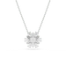 Swarovski Idyllia Pendant Mixed Cuts Snowflake White Rhodium Plated - Bluestreak Crystals