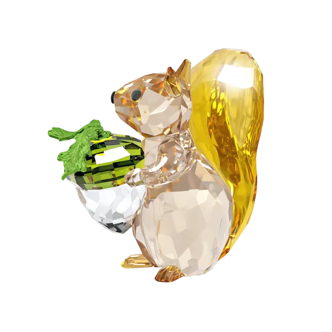 Swarovski Idyllia Squirrel and Acorn - Bluestreak Crystals