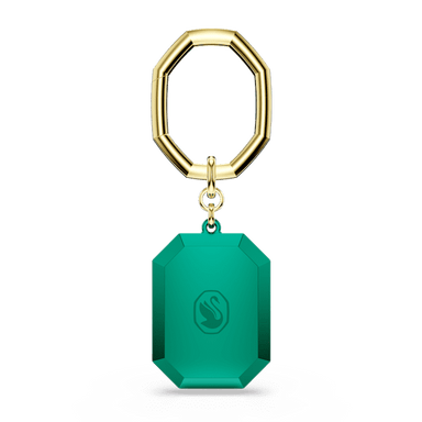 Swarovski Key Ring Octagon Cut Green - Bluestreak Crystals