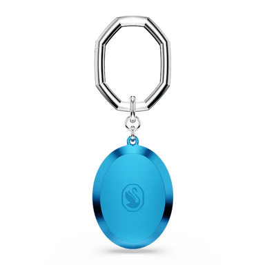 Swarovski Key Ring Oval Cut Blue - Bluestreak Crystals