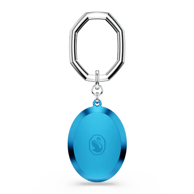 Swarovski Key Ring Oval Cut Blue - Bluestreak Crystals