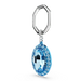 Swarovski Key Ring Oval Cut Blue - Bluestreak Crystals