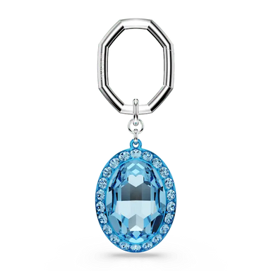 Swarovski Key Ring Oval Cut Blue - Bluestreak Crystals