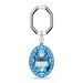 Swarovski Key Ring Oval Cut Blue - Bluestreak Crystals