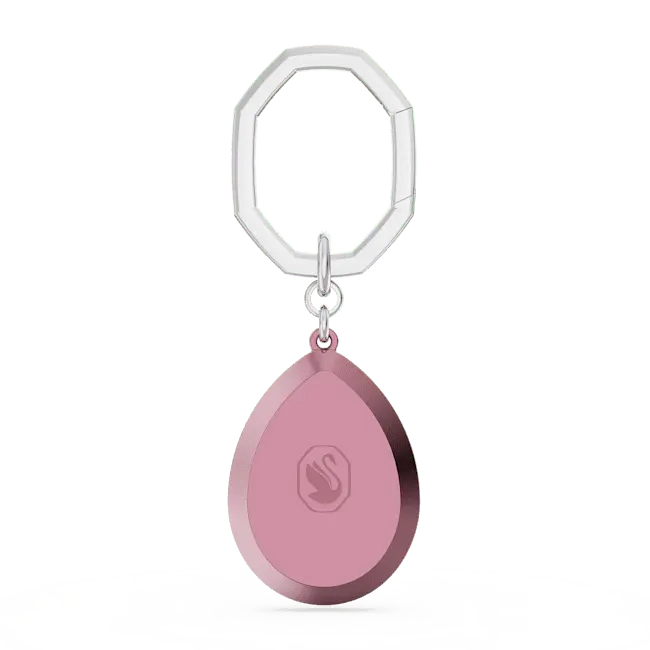 Swarovski Key Ring Pear Cut Pink - Bluestreak Crystals