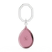 Swarovski Key Ring Pear Cut Pink - Bluestreak Crystals