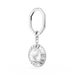 Swarovski Key Ring Round Cut White - Bluestreak Crystals