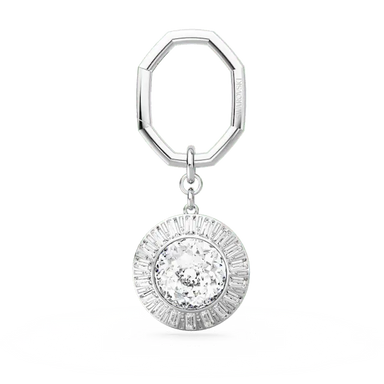 Swarovski Key Ring Round Cut White - Bluestreak Crystals