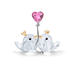 Swarovski Love Birds Pink Heart - Bluestreak Crystals