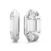 Swarovski Lucent Hoop Earrings Octagon Small White - Bluestreak Crystals