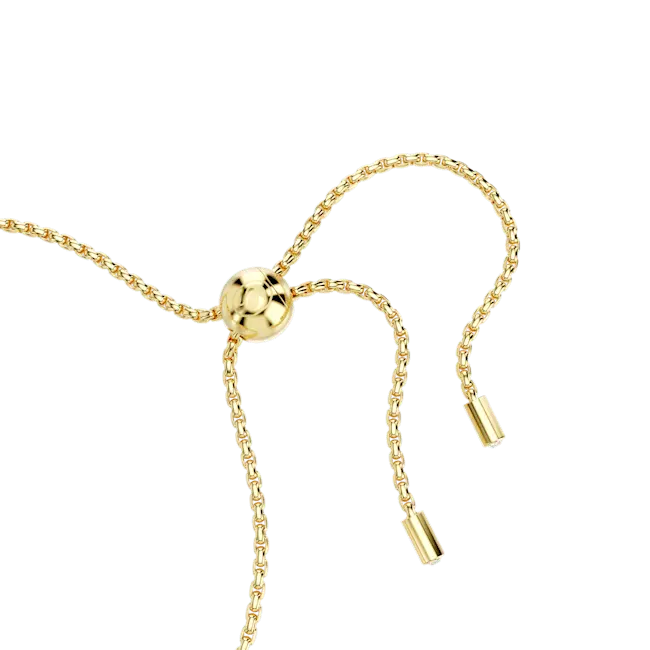 Swarovski Matrix Adjustable Bracelet Pear Cut Pink Gold-Tone Plated - Bluestreak Crystals