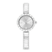 Swarovski Matrix Bangle Watch Swiss Made Crystal Bracelet Silver Tone - Bluestreak Crystals
