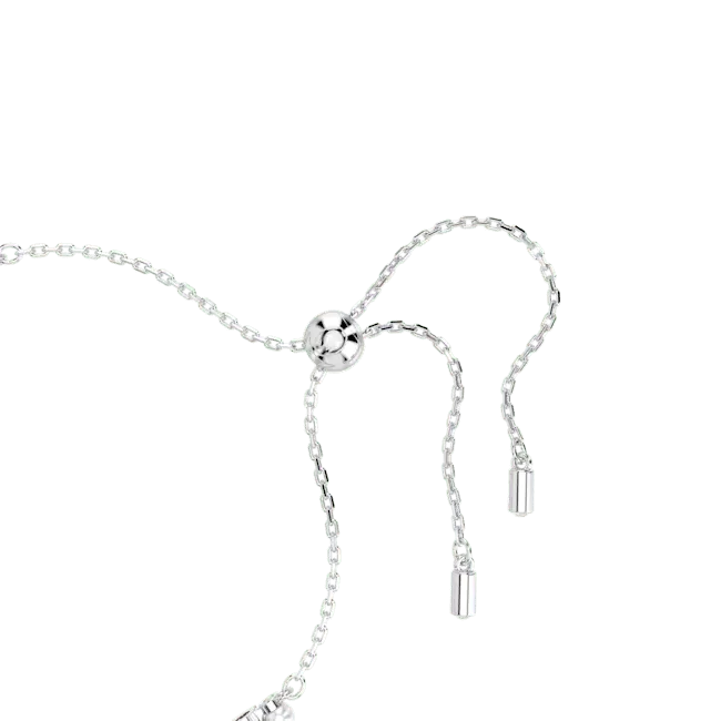 Swarovski Matrix Bracelet Crystal Pearl Round Cut White Rhodium Plated - Bluestreak Crystals