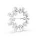 Swarovski Matrix Brooch Pear Cut White Rhodium Plated - Bluestreak Crystals