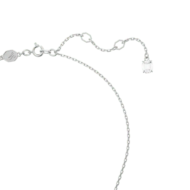 Swarovski Matrix Pendant Mixed Cuts Heart White Rhodium Plated - Bluestreak Crystals