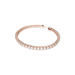 Swarovski Matrix Tennis Bracelet Round Cut White Rose Gold-Tone Plated - Bluestreak Crystals