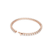 Swarovski Matrix Tennis Bracelet Round Cut White Rose Gold-Tone Plated - Bluestreak Crystals