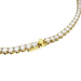 Swarovski Matrix Tennis Necklace Round Cut White Gold-Tone Plated - Bluestreak Crystals