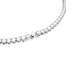 Swarovski Matrix Tennis Necklace Round Cut White Rhodium Plated - Bluestreak Crystals