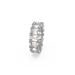 Swarovski Matrix Vittore Ring Rectangular Cut White Rhodium Plated - Bluestreak Crystals