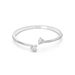 Swarovski Mesmera Bangle Heart White Rhodium Plated - Bluestreak Crystals