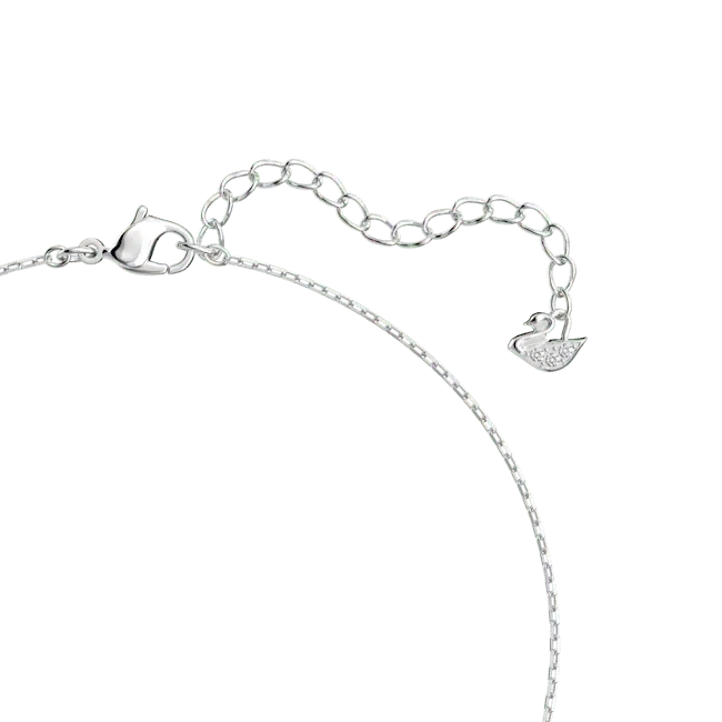 Swarovski Mesmera Necklace Heart White Rhodium Plated - Bluestreak Crystals