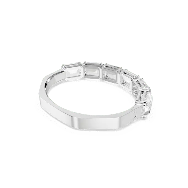 Swarovski Millenia Bangle Octagon Cut White Rhodium Plated - Bluestreak Crystals