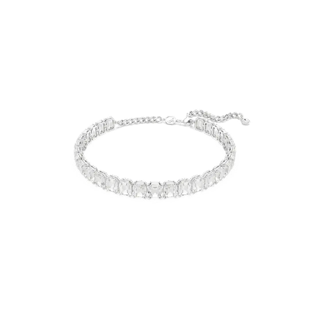 Swarovski Millenia Choker Octagon Cut White Rhodium Plated - Bluestreak Crystals