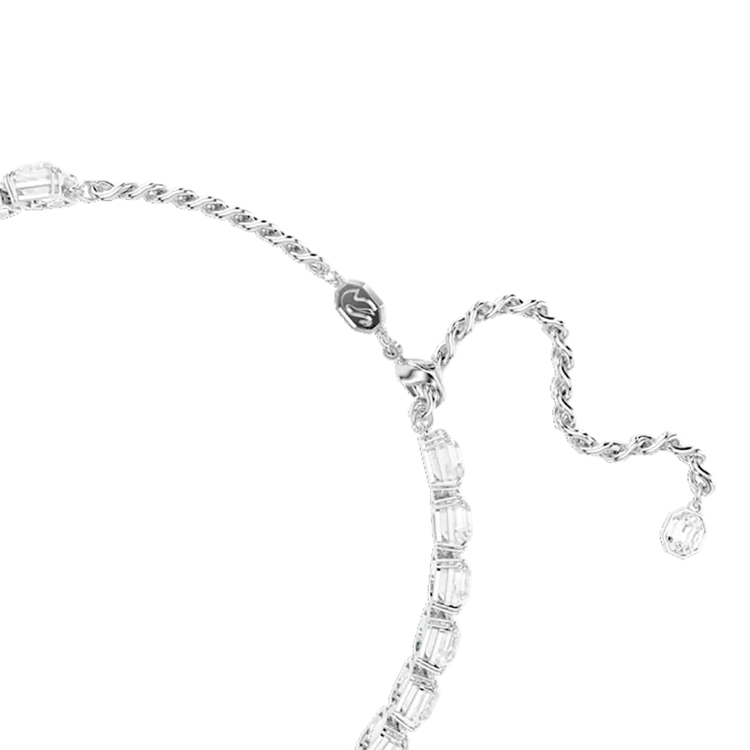 Swarovski Millenia Choker Octagon Cut White Rhodium Plated - Bluestreak Crystals