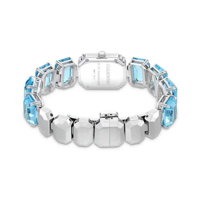 Swarovski Millenia Watch Octagon Cut Bracelet Blue Stainless Steel - Bluestreak Crystals