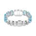 Swarovski Millenia Watch Octagon Cut Bracelet Blue Stainless Steel - Bluestreak Crystals