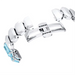 Swarovski Millenia Watch Octagon Cut Bracelet Blue Stainless Steel - Bluestreak Crystals