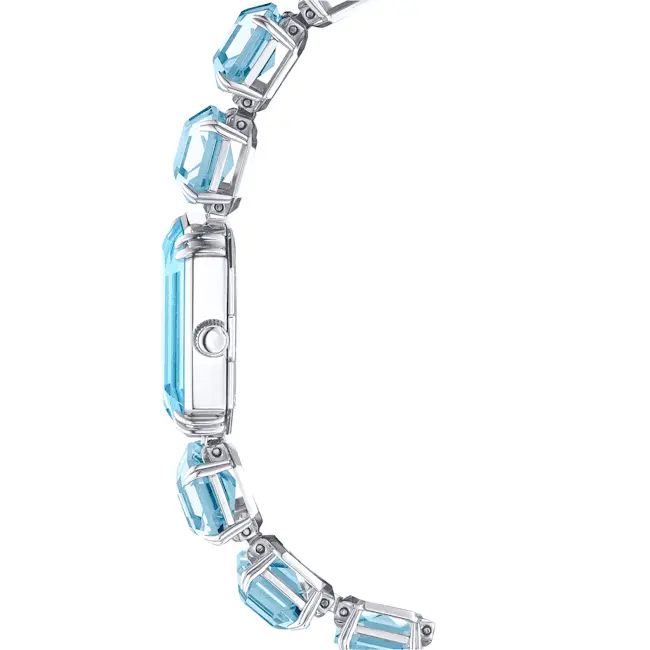 Swarovski Millenia Watch Octagon Cut Bracelet Blue Stainless Steel - Bluestreak Crystals