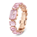 Swarovski Millenia Watch Octagon Cut Bracelet Pink Stainless Steel - Bluestreak Crystals