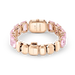 Swarovski Millenia Watch Octagon Cut Bracelet Pink Stainless Steel - Bluestreak Crystals