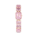 Swarovski Millenia Watch Octagon Cut Bracelet Pink Stainless Steel - Bluestreak Crystals