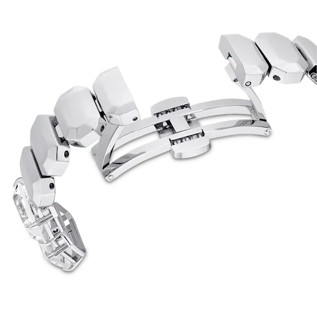 Swarovski Millenia Watch Octagon Cut Bracelet White Stainless Steel - Bluestreak Crystals