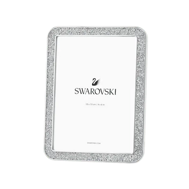 Swarovski Minera Rectangular Picture Frame Silver Tone Small - Bluestreak Crystals