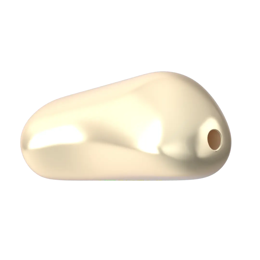 Swarovski Pearls Baroque Elongated (5844) Crystal Cream - Bluestreak Crystals
