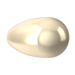 Swarovski Pearls Drop Half Drilled (5816) Crystal Cream - Bluestreak Crystals