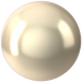Swarovski Pearls Round (5810) Crystal Cream - Bluestreak Crystals