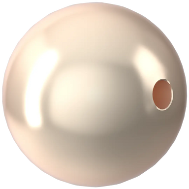 Swarovski Pearls Round (5810) Crystal Creamrose - Bluestreak Crystals