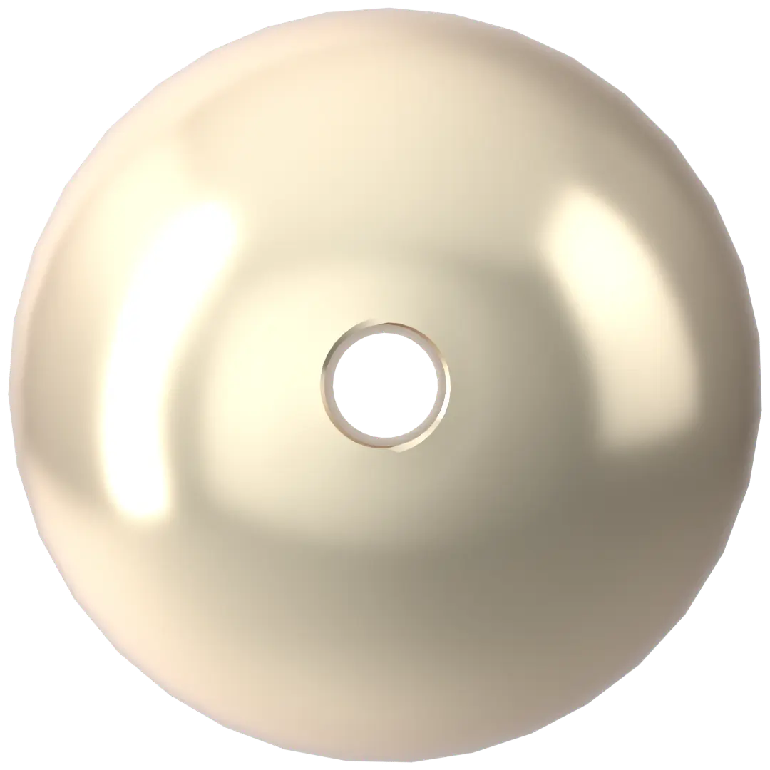 Swarovski Pearls Round (5810) Crystal Creamrose Light - Bluestreak Crystals
