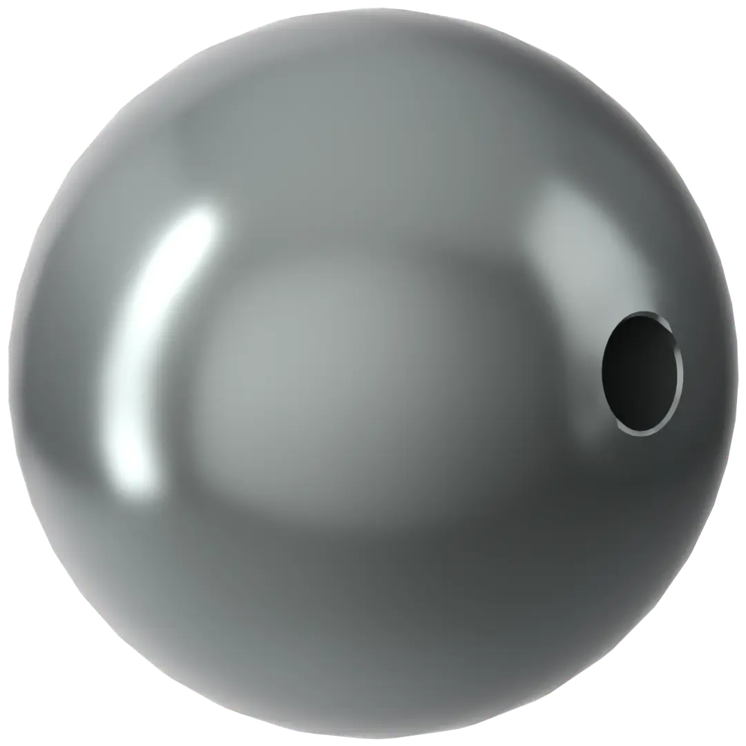 Swarovski Pearls Round (5810) Crystal Dark Grey - Bluestreak Crystals