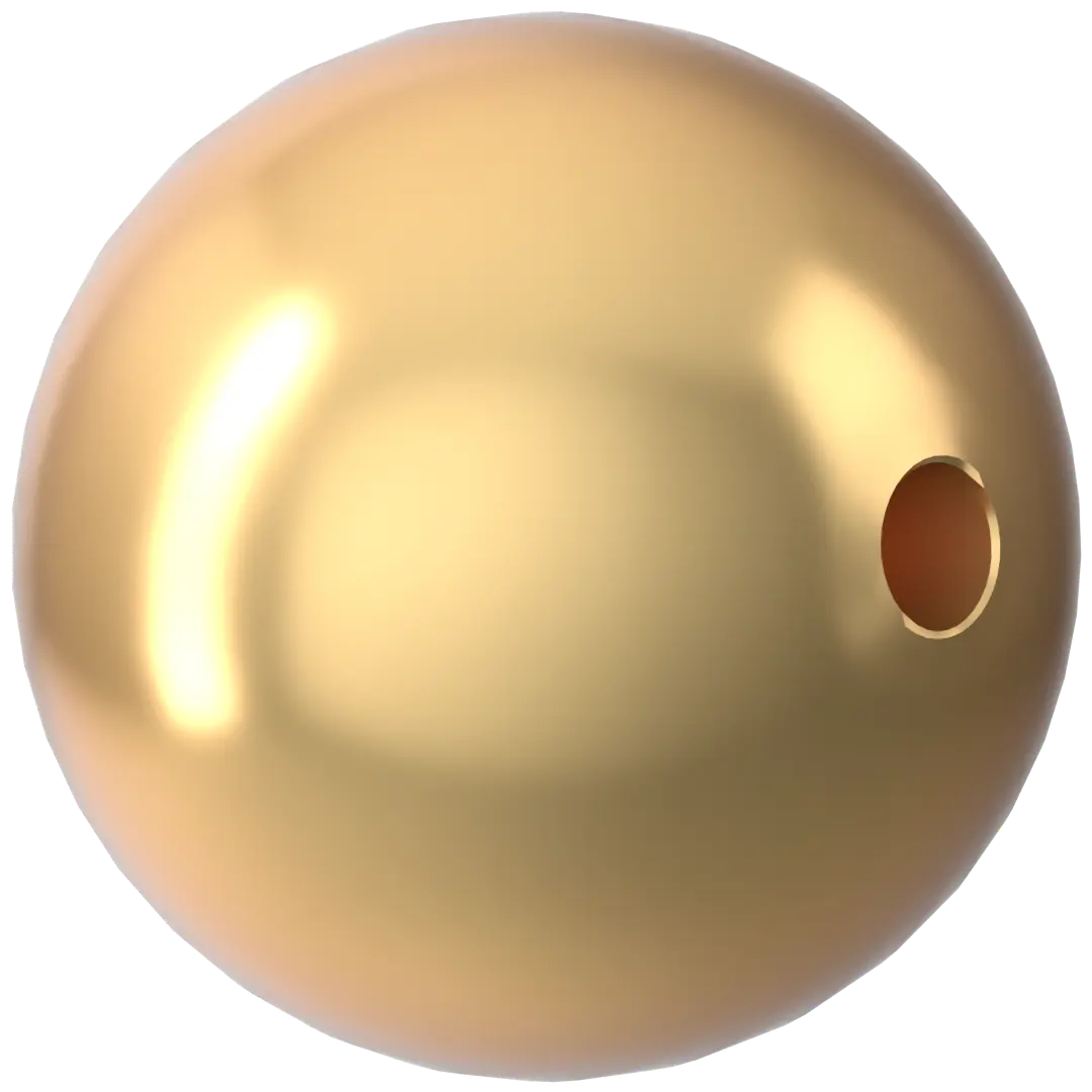 Swarovski Pearls Round (5810) Crystal Gold - Bluestreak Crystals