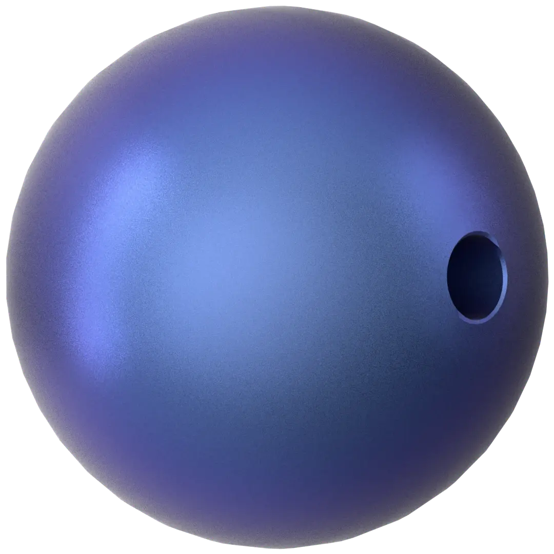 Swarovski Pearls Round (5810) Crystal Iridescent Dark Blue - Bluestreak Crystals