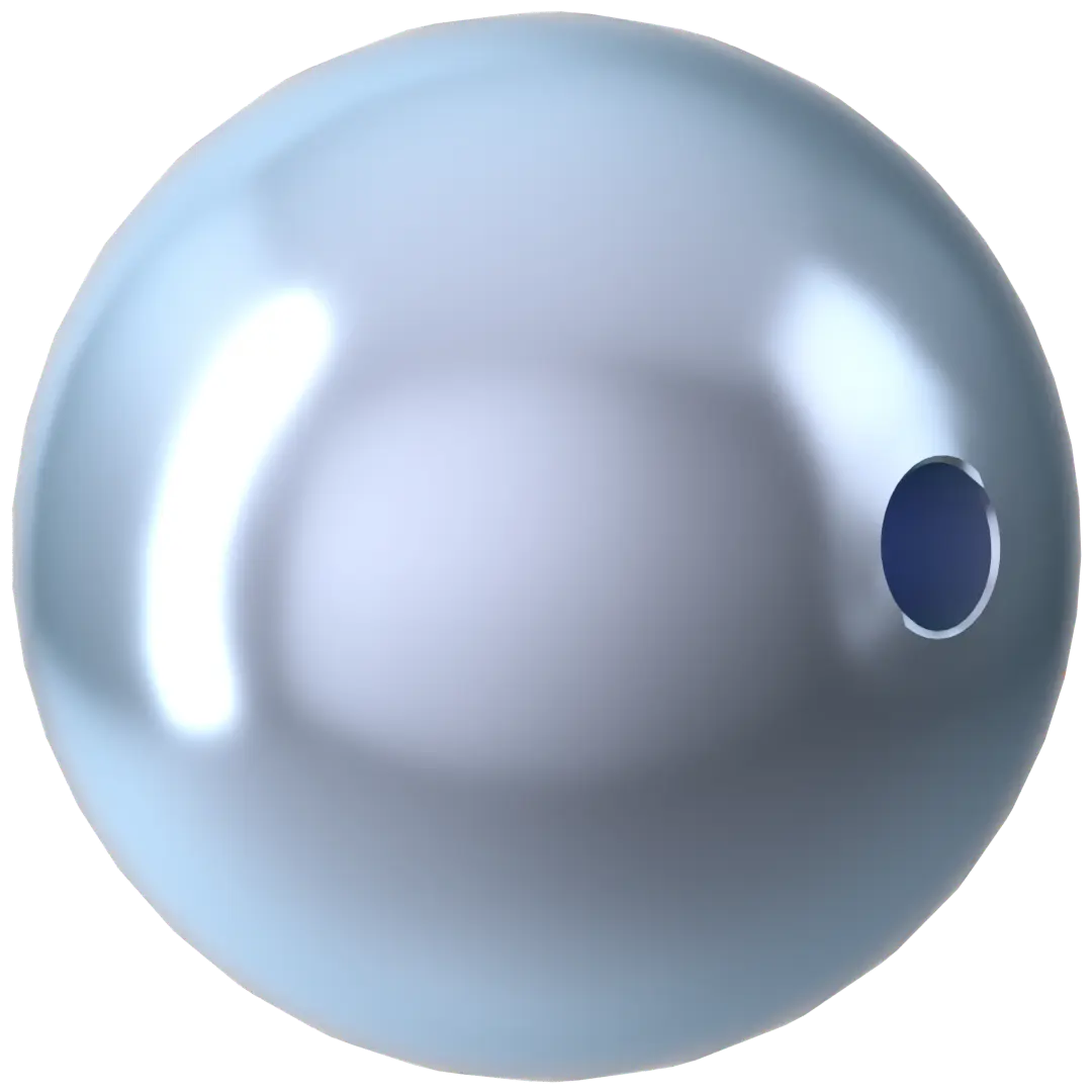 Serinity Pearls Round (5810) Crystal Light Blue - Bluestreak Crystals