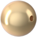 Swarovski Pearls Round (5810) Crystal Light Gold - Bluestreak Crystals