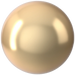 Swarovski Pearls Round (5810) Crystal Light Gold - Bluestreak Crystals